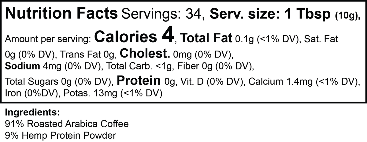 Hemp Harvest Coffee (Medium Roast) by Rooted Wellness