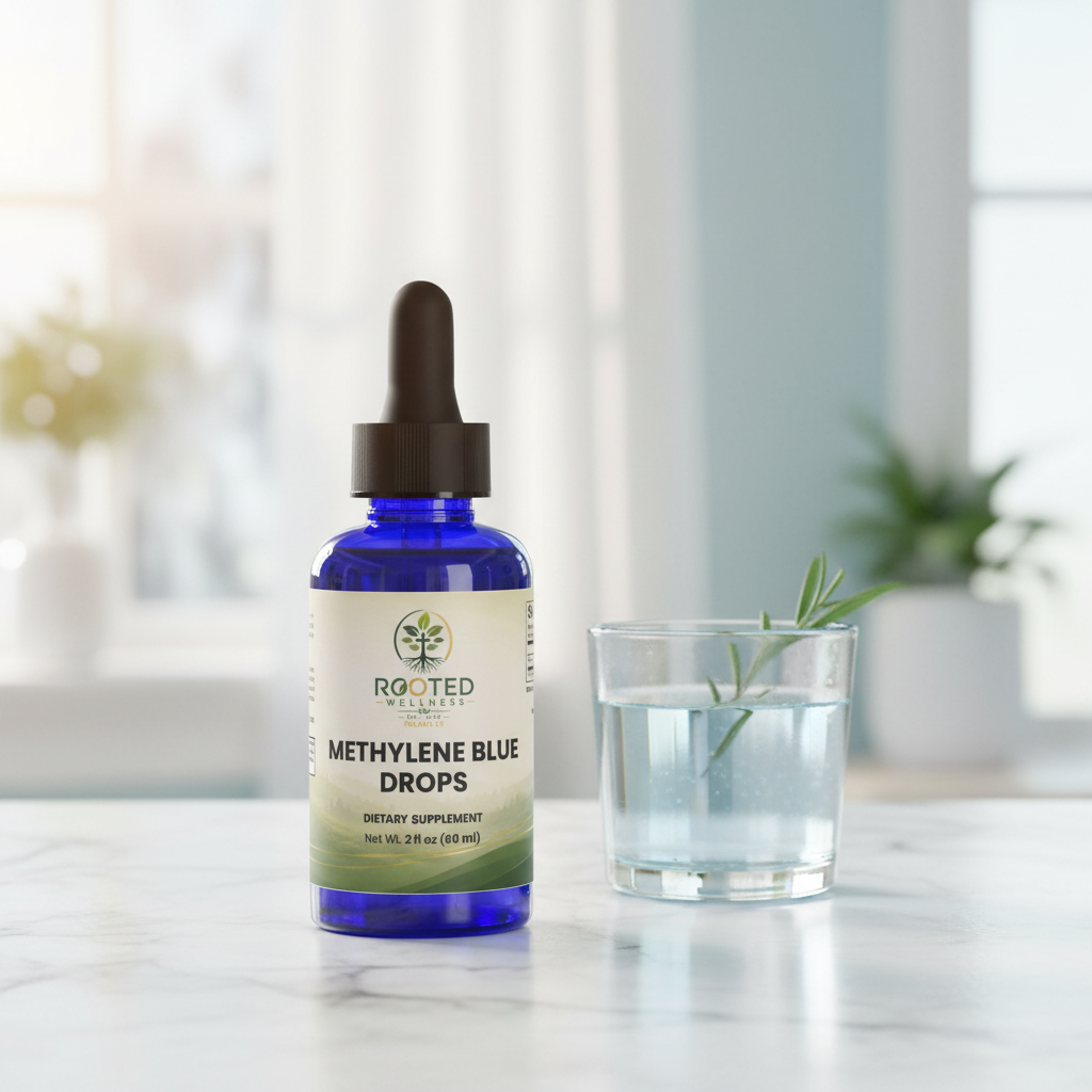 Methylene Blue Drops by Rooted Wellness
