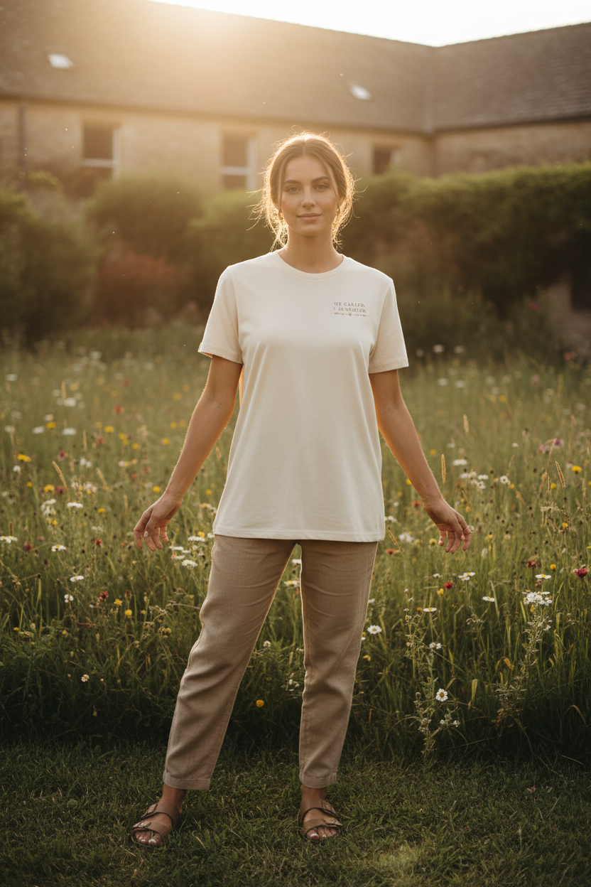 He called. I answered. Unisex organic mid-light t-shirt by Rooted Wellness