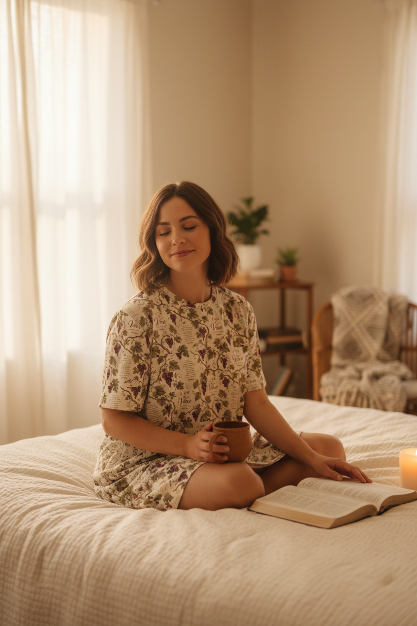T-shirt dress pajama by Rooted Wellness