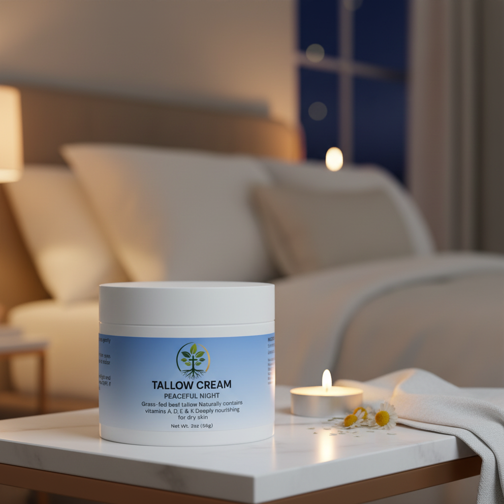 Tallow Cream Peaceful Night by Rooted Wellness