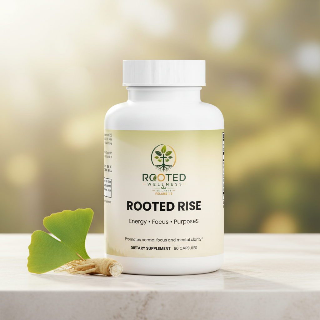 Rooted Rise- Ginkgo Biloba + Ginseng by Rooted Wellness