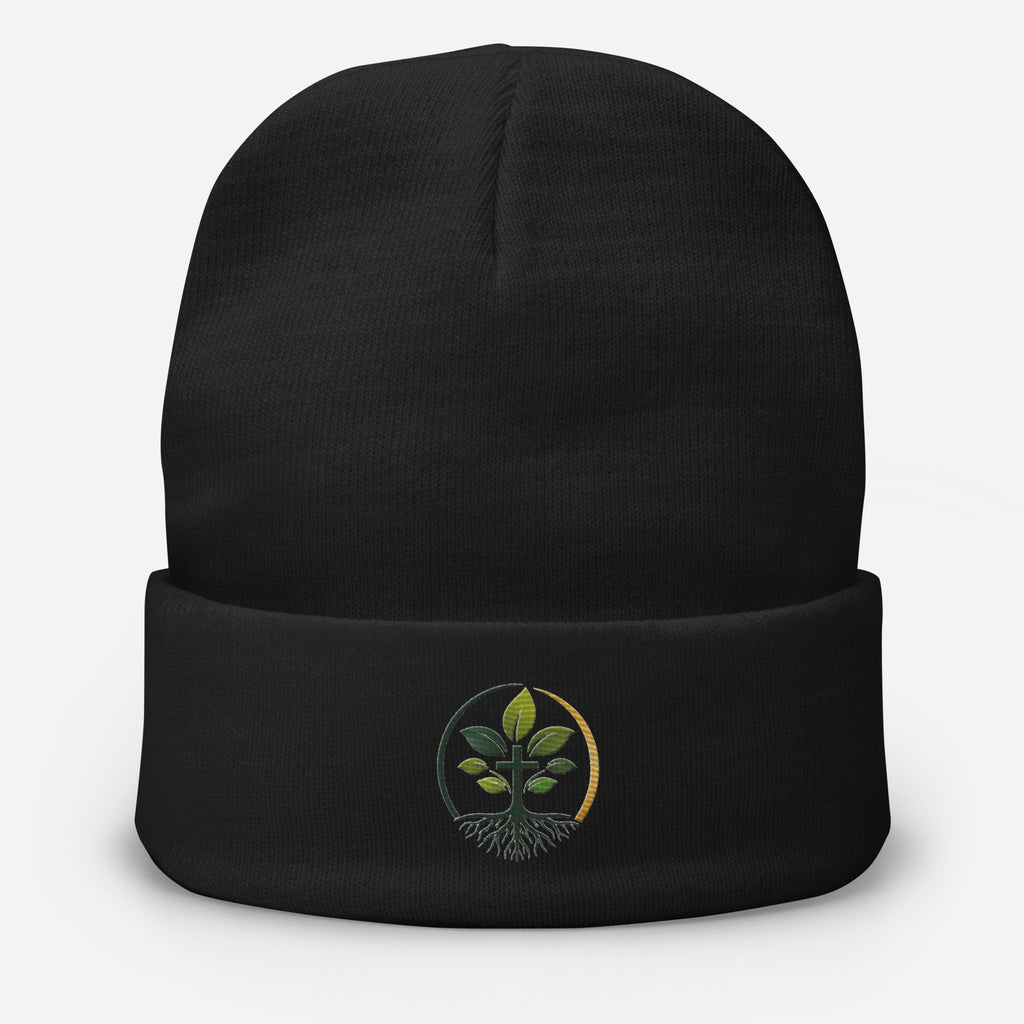 Embroidered Beanie by Rooted Wellness
