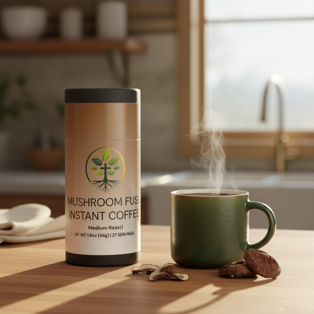 Mushroom Fuse Instant Coffee (Medium Roast) by Rooted Wellness