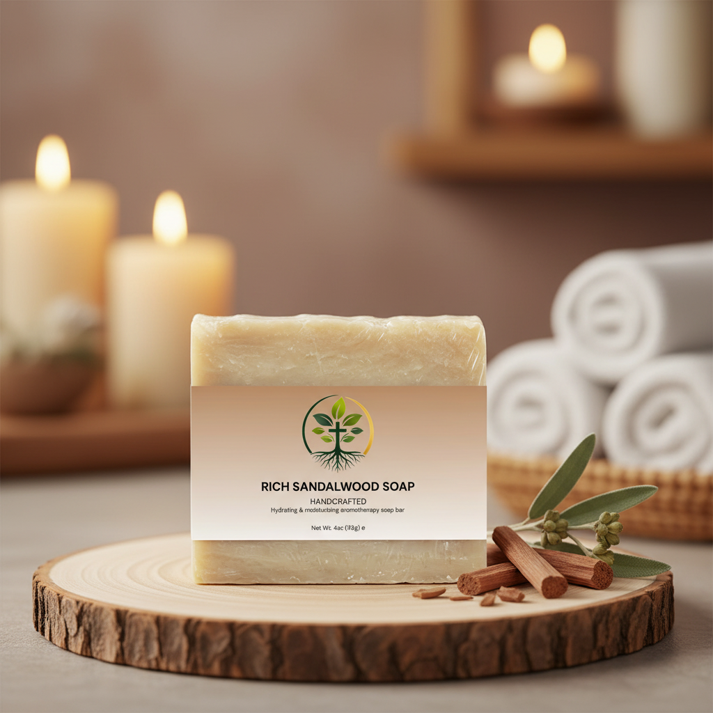 Rich Sandalwood Soap by Rooted Wellness