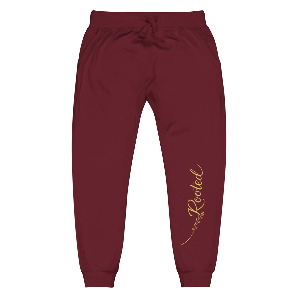 Unisex fleece sweatpants by Rooted Wellness