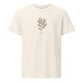 Unisex organic mid-light t-shirt- Trust, Acacia Flowered Scripture Tee by Rooted Wellness