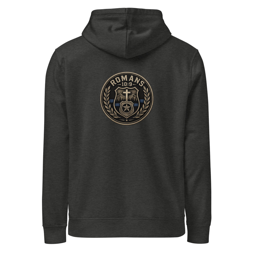 Unisex organic mid-weight hoodie by Rooted Wellness