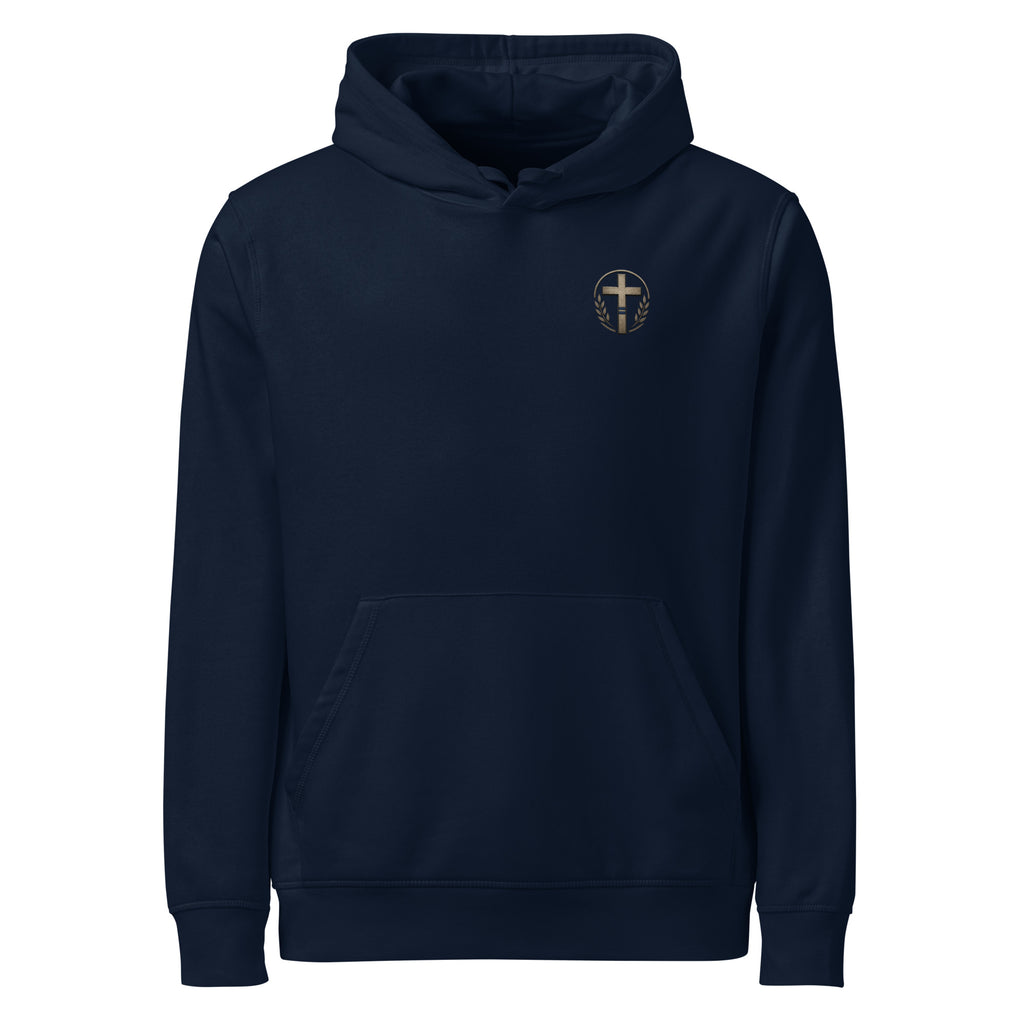 Unisex organic mid-weight hoodie by Rooted Wellness