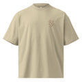 Unisex organic oversized high neck t-shirt- Acacia Flower by Rooted Wellness