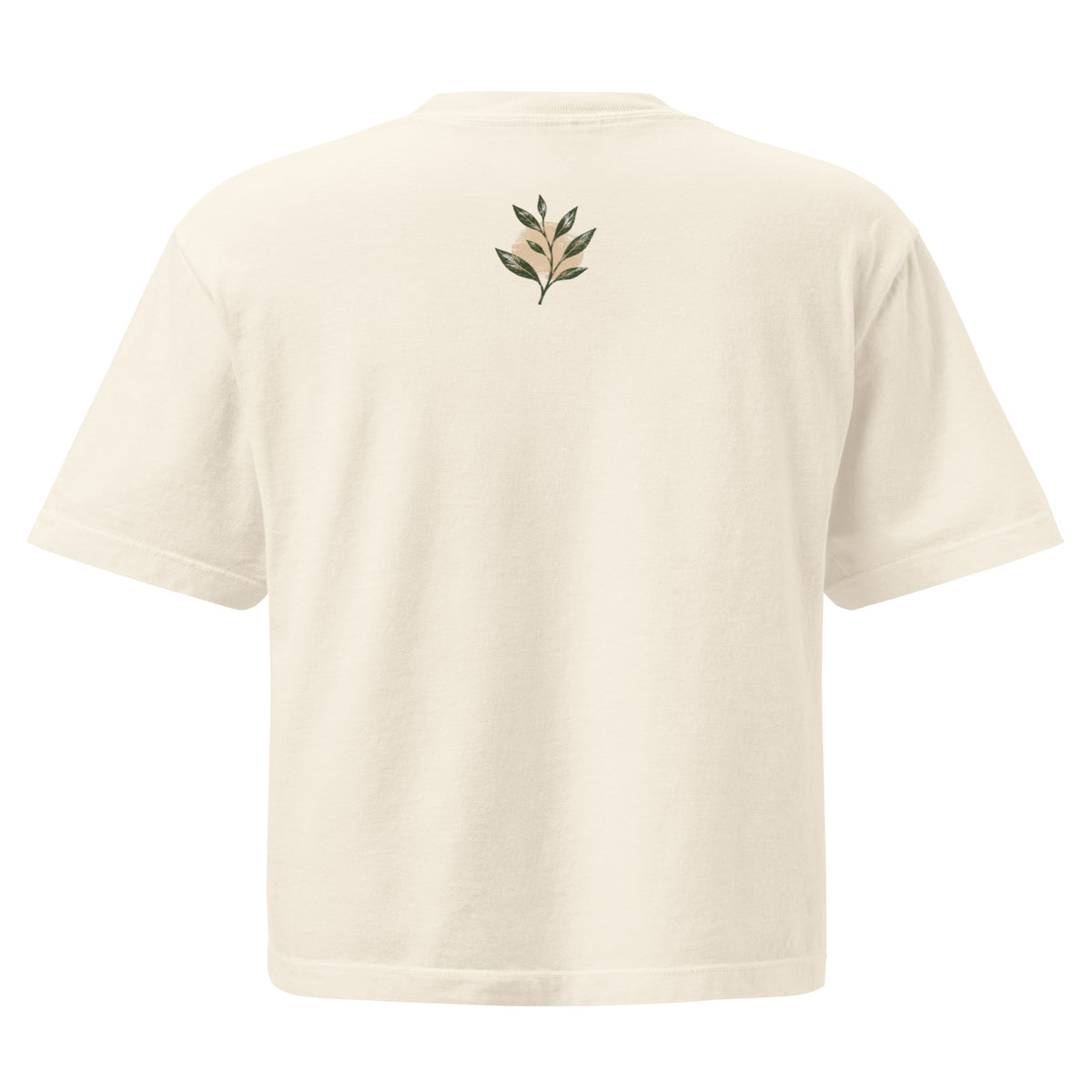 Women’s heavyweight boxy tee "Rooted in Faith" by Rooted Wellness